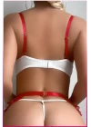 Beyaz Balenli Seksi Hizmetçi Kostüm