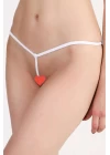 Beyaz Fantazi İp Tanga Brf1134