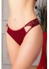 Bordo Bel Kısmı Dantelli Külot