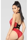 Boyun Ve Bel Kısmı Fiyonklu Babydoll 3209