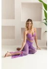 Bralet, Pantolon, String Takım Lila (32106)