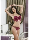 Bralet Sütyen, Slip Takım Gül Kurusu (brf3391)