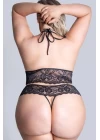 Büyük Beden Battal Dantelli Özel Bölgesi Açık Sexi Gecelik 51206
