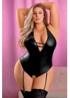 Büyük Beden Deri Fantazi Body