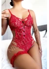 Dantel Bacak Bantlı Fantazi Çekici Body
