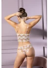 Dantel Li Kaplı Desteksiz  Bralet Slip Külot Takım (brf32031)