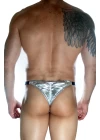 Erkek  Arkası Büzgülü Gümüş Brazillian Slip