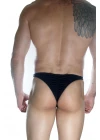 Erkek  Arkası Büzgülü Siyah Brazillian Slip