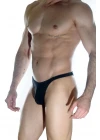 Erkek  Arkası Büzgülü Siyah Brazillian Slip