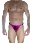 Erkek  Arkası Fuşya Büzgülü Brazillian Slip