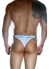 Erkek  Beyaz Arkası Büzgülü Brazillian Slip