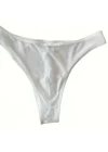 Erkek  Biyeli Beyaz Transparan Brazillian Slip