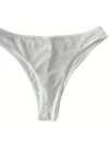 Erkek  Biyeli Beyaz Transparan Brazillian Slip