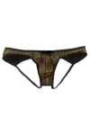 Erkek  Gold Metalik Jockstrap İç Giyim