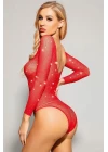 Fantazi Taşlı Body Vücut Çorabı