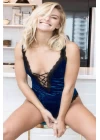 Göğüs Dekolteli Fantazi Kadife Body