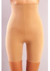 Golshan Girdle Extra Hight Waist Short Corset, İz Yapmayan Görünmez Ekstra Yüksek Bel Uzun Paçalı Ten Korse