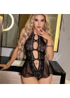 Jesica Bella Fantezi Siyah Gecelik Takım E-0030