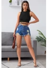 Kadın Siyah Çapraz Bağlamalı Crop Top Büstiyer