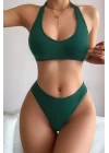 Kadın Yeşil Seamless Tanga Sütyen Takım