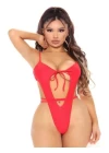 Kırmızı İp Detaylı Fantezi Babydoll