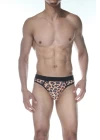 Leopar Desenli Erkek  Tangası