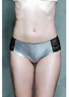 Moonlight 3004 Gümüş  Dantel Detaylı Slip Külot