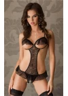 Özel Bölgesi Açık Tül Fantazi Babydoll