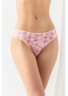 Pamuklu Desenli, 3lü Slip Külot Pembe (mgp2961)
