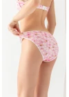 Pamuklu Desenli, 3lü Slip Külot Pembe (mgp2961)