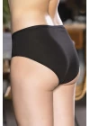 Pamuklu Yüksek Bel Slip Külot Siyah (brf2966)
