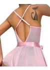 Pembe Dantel İşlemeli Kurdelalı Fantezi Tül Babydoll