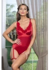 Saten Bacak Bantlı Çıtçıtlı Badi Kırmızı (brf11490)