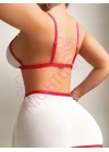 Seksi Sütyenli Mini Etekli Fantazi Hemşire Kostümü