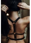 Sırt Detaylı Seksi Deri Vücut Aksesuarı - Brf221