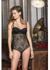 Transparan Çıtçıtlı Badi Siyah (brf11140)