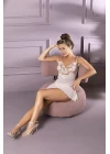 Transparan Mini Boy Babydoll Ve String Takım (brf32042)