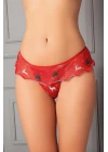 Yılbaşı Desenli Fırfırlı Fantezi Tanga String