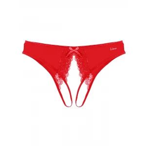 Ağı Açık Büyük Beden Kırmızı Fantazi Külot