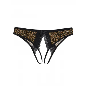 Ağı Açık Leopar Desenli Fantazi Bato Külot