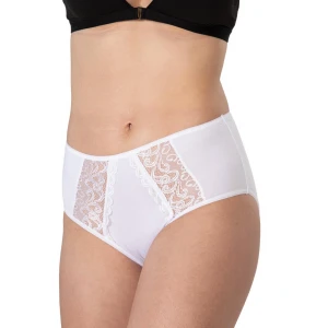 Beyaz Mı Emay 1445 Modal Cotton Yüksekbel Dantelli Külot