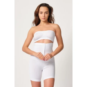 Beyaz Mı Emay 2087 Önden Agraflı Paçalı Korse