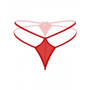 Büyük Beden Kırmızı Fantazi String Külot