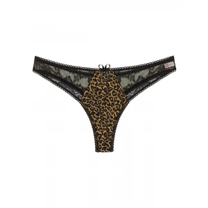 Büyük Beden Leopar Desenli Fantazi G String Bato Külot