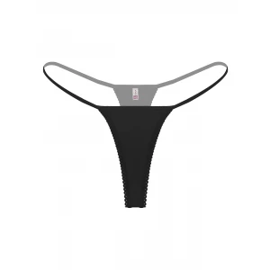 Büyük Beden Siyah Fantezi String