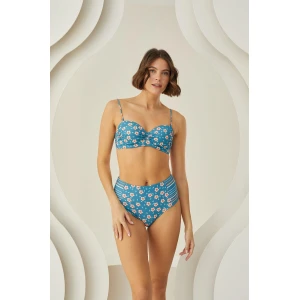 Deep Straplez Yüksel Bel Bikini Takımı