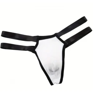 Erkek  Beyaz Lastikli Tanga İç Giyim