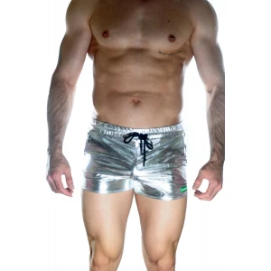 Erkek Gümüş Lame Short
