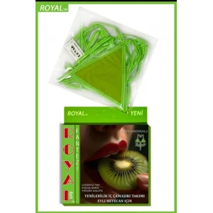 Fantezi Tüketilebilen Yenilebilir Kivi Aromalı İç Çamaşırı Takımı