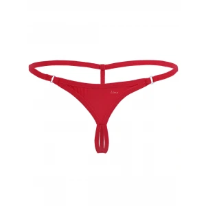 Halkalı Mini Büyük Beden Kırmızı Fantazi G String